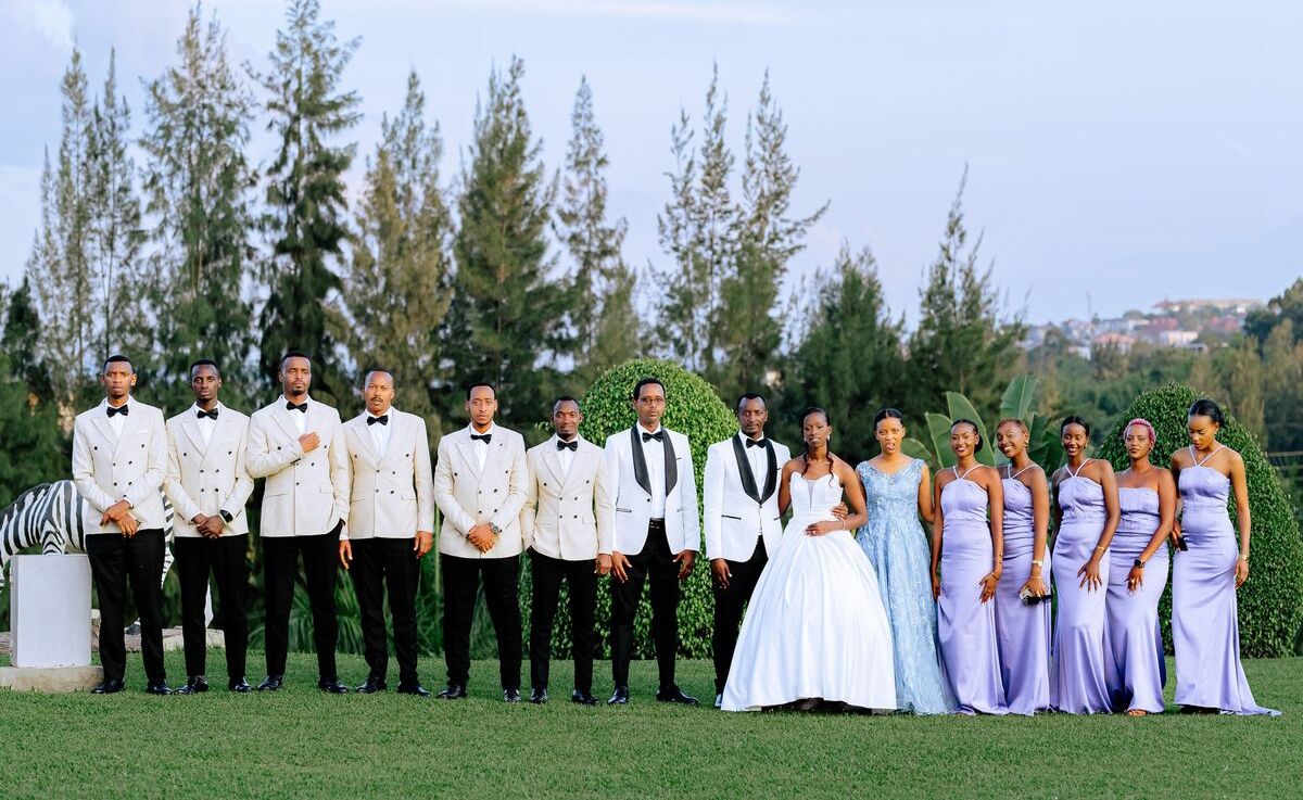 Wedding event group photo